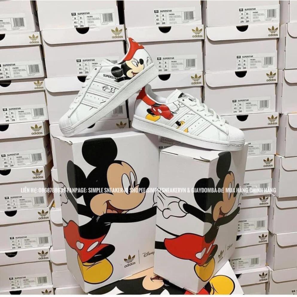 [Hạ Giá] Giày Adidas Superstar Chính Hãng 🔴FREESHIP🔴 Adidas Mickey Mouse - Giày Adidas Superstar Mickey Chuẩn Auth