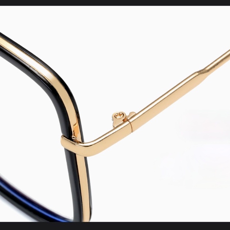 Mắt Kính Gọng Vuông Chống Tia Sáng Xanh Thời Trang Hàn Quốc Cổ Điển Cho Nữ