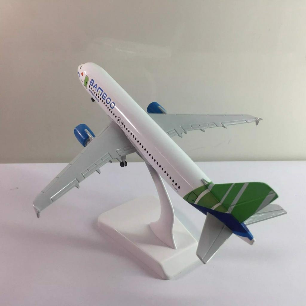 Mô hình máy bay Việt Nam Bamboo Airways Airbus A320 20cm MB20001