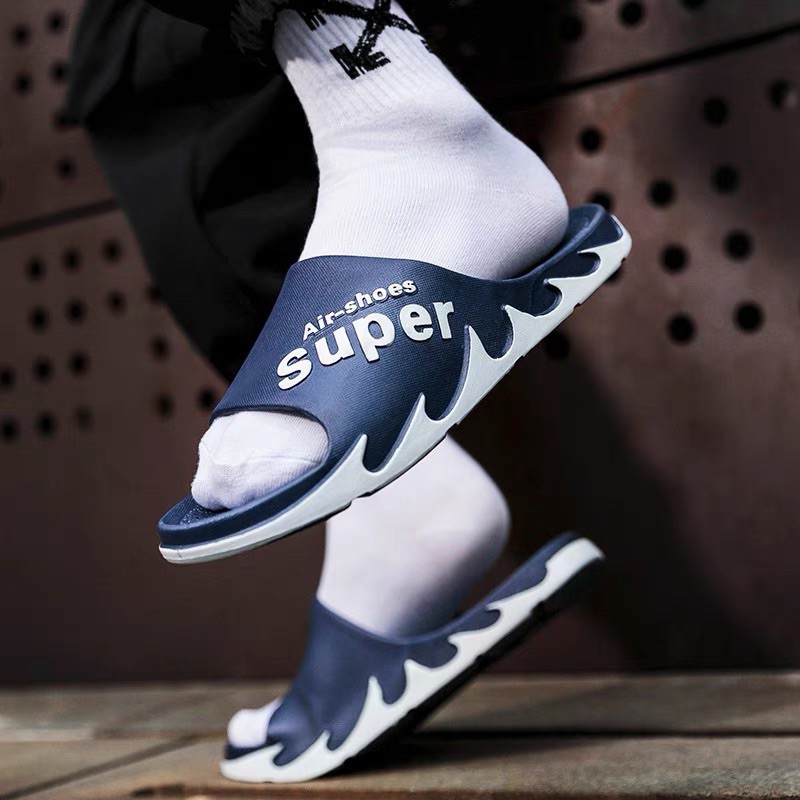 (VIDEO) Dép nữ nam unisex cao su dẻo quai Super Air Shoes siêu êm