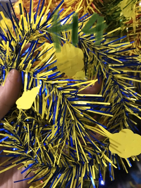 Combo 5 Dây kim tuyến trang trí phối màu loại đẹp dài 1,5m