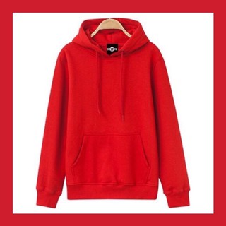 Áo Hoodie♥️FREESHIP♥️Nỉ Trơn Unisex- Đỏ Tươi