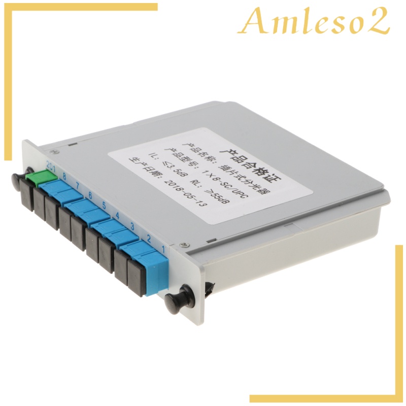 [AMLESO2]1 to 8 SC-UPC Connector Inserted PLC Fiber Optic Optical Splitter Module