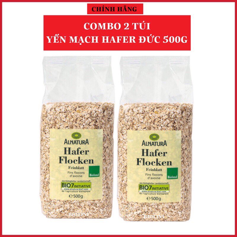 COMBO 2 túi yến mạch Hafer nhập khẩu Đức, thích hợp ăn kiêng giảm cân thumbnail