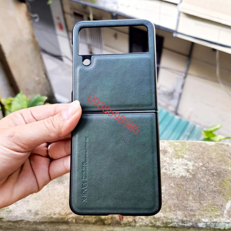 Samsung galaxy Z FLIP 4 5G / z flip 4 _ Ốp lưng da x Level sang chảnh bảo vệ máy