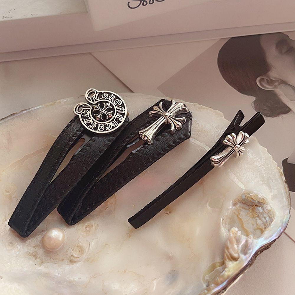 VANES1 Kẹp Tóc Mái Ngang Họa Tiết Hình Học Thời Trang Cho Nữ