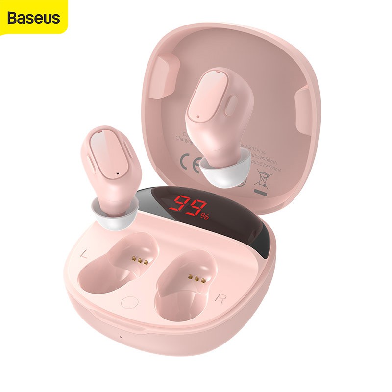 Tai Nghe Bluetooth Baseus WM01 Plus TWS Mini 5.0 Âm Thanh Stereo Cao Cấp