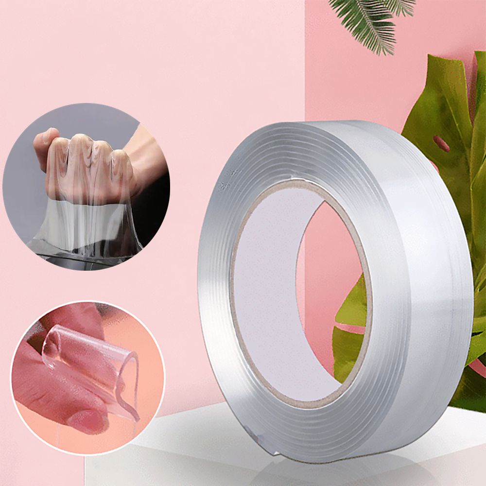 CONOPERY Băng keo nano hai mặt trong suốt 3 / 5m chống thấm nước có thể tái sử dụng cho nhà bếp / phòng tắm