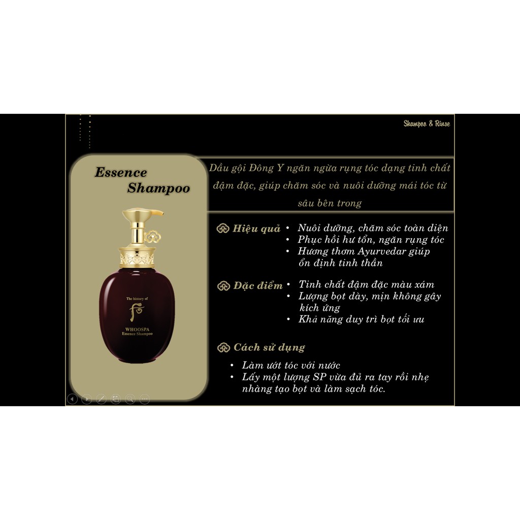 Gói dầu gội đầu, dầu xả đông y Whoo Spa Essence 8ml giúp giảm gãy rụng tóc, mọc tóc, nuôi tóc chắc khỏe, bóng mượt | BigBuy360 - bigbuy360.vn