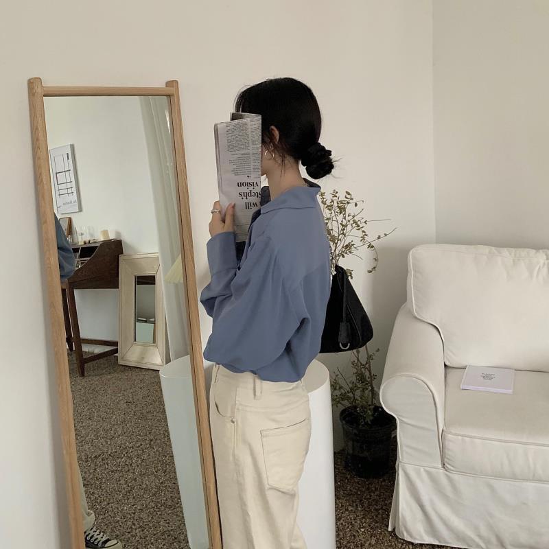 Áo Sơ Mi Dài Tay Vải chiffon áo sơ mi JL-CX-17
