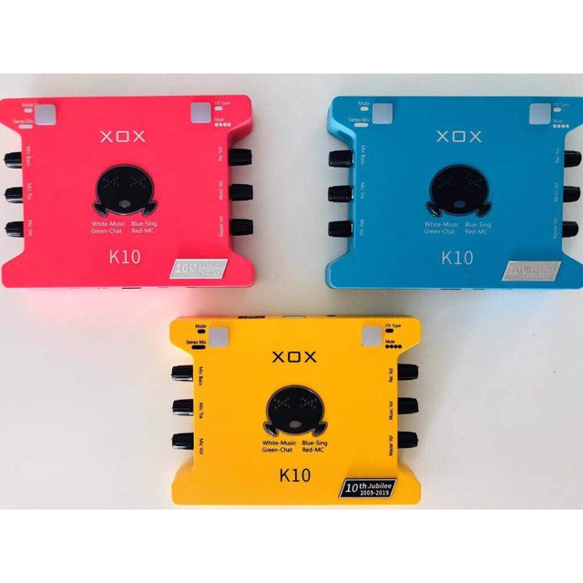 SOUNDCARD XOX K10 (10th) Jubilee - Phiên Bản Giới Hạn Kỷ Niệm 10 Năm XOX - K10 2020 Phiên Bản Quốc Tế ( Ảnh Thật )