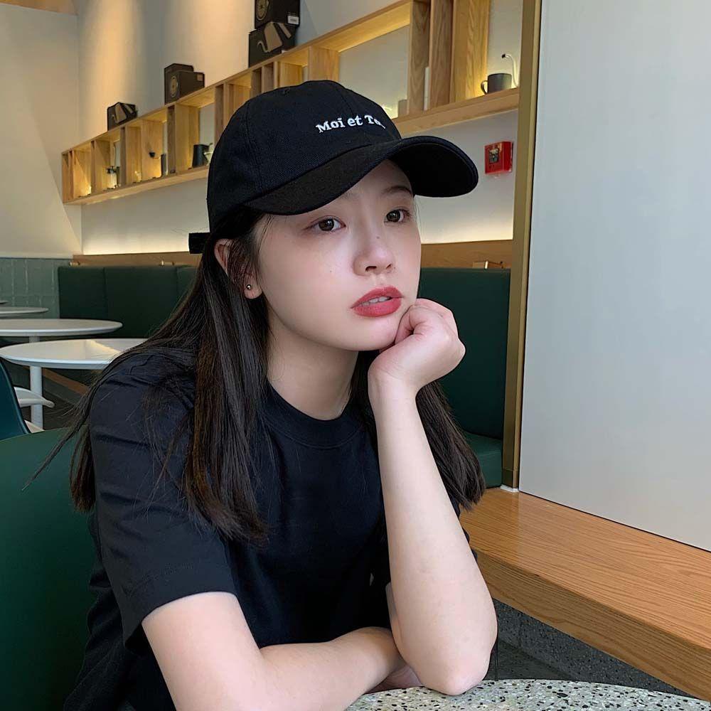 Mũ Lưỡi Trai Màu Ngà In Chữ Phong Cách Hip Hop Thời Trang Cho Nam Và Nữ