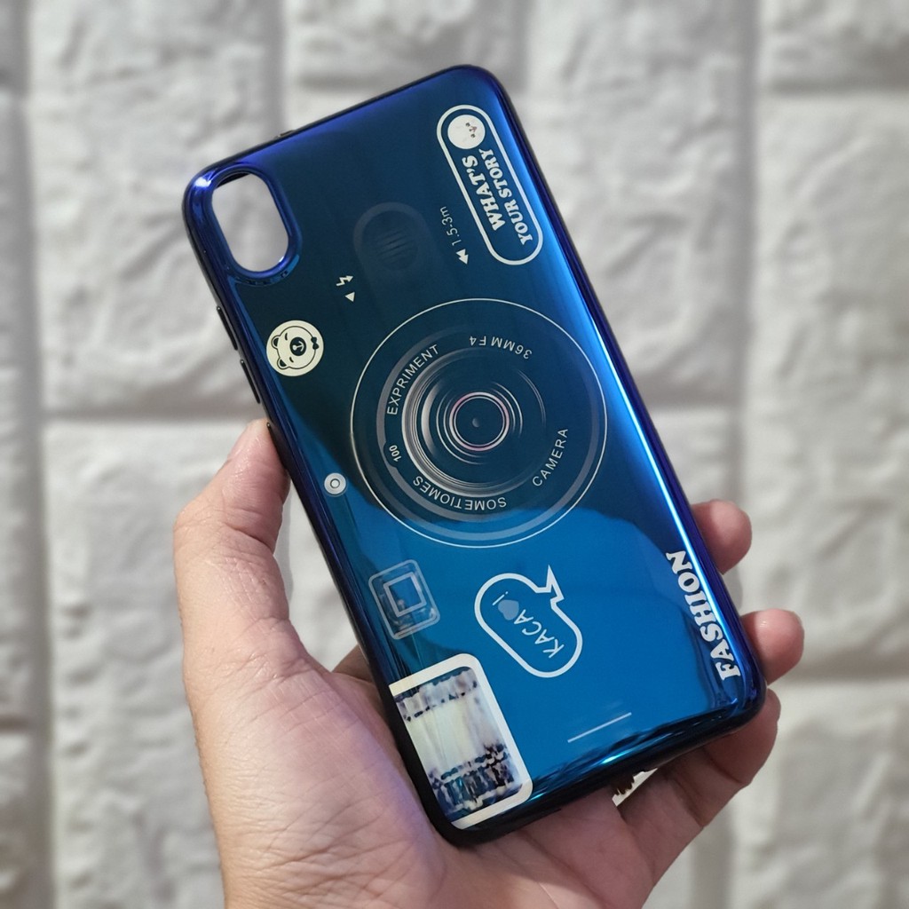 Ốp lưng Xiaomi Redmi 7A hình máy ảnh kèm giá đỡ và dây đeo