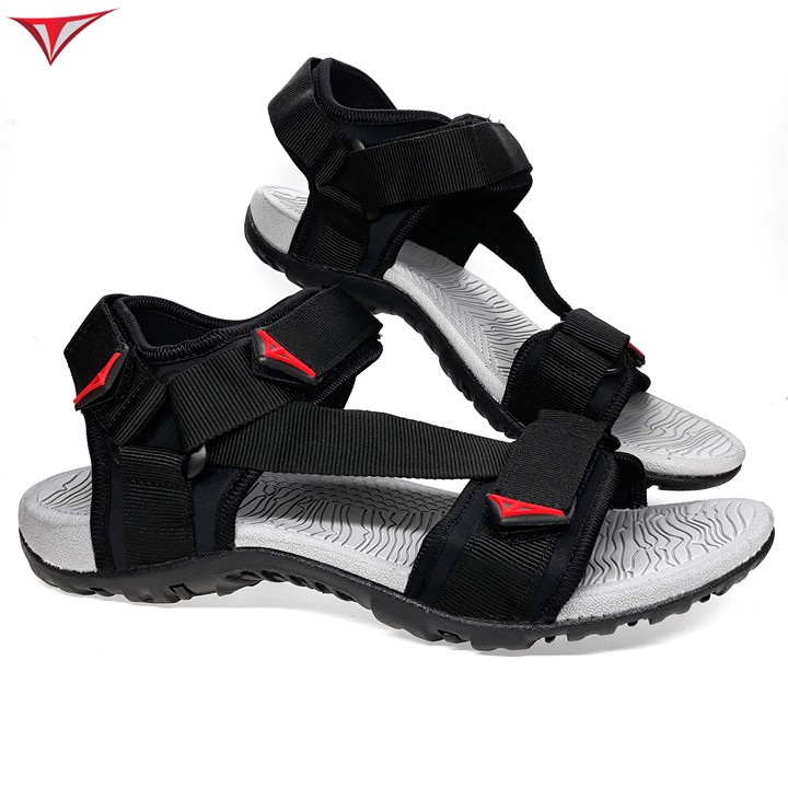 [Fullbox] Giày Sandal Nam Nữ Việt Thủy Quai Chéo Đen - VT017