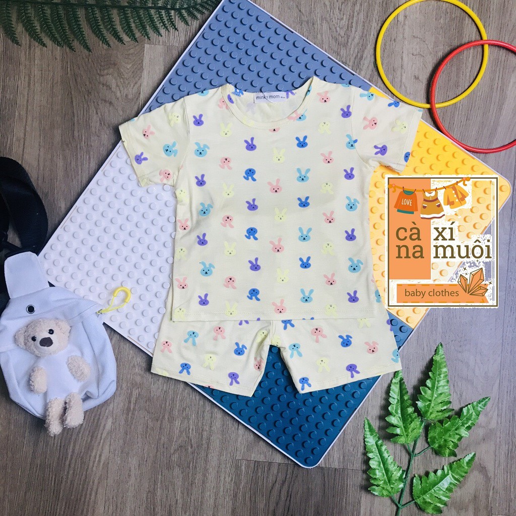 (Xem Trước Khi Thanh Toán) Bộ MinkyFREE SHIP Mom Cho Bé Thun Lạnh Ngắn Tay Dể Thương Cho Bé Gái, Bé Trai, Đủ Màu