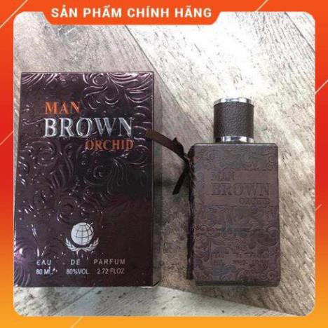 [HÀNG HÓT] Nước Hoa Nam Cao Cấp Dark Brown 80ml Nước Hoa Nam Thơm Lâu 8h