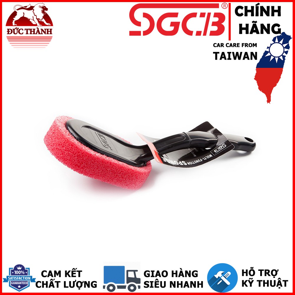 Bọt biển có tay cầm bôi dưỡng lốp xe SGCB Tire Sponge SGGD085 29cmx9cm ducthanhauto