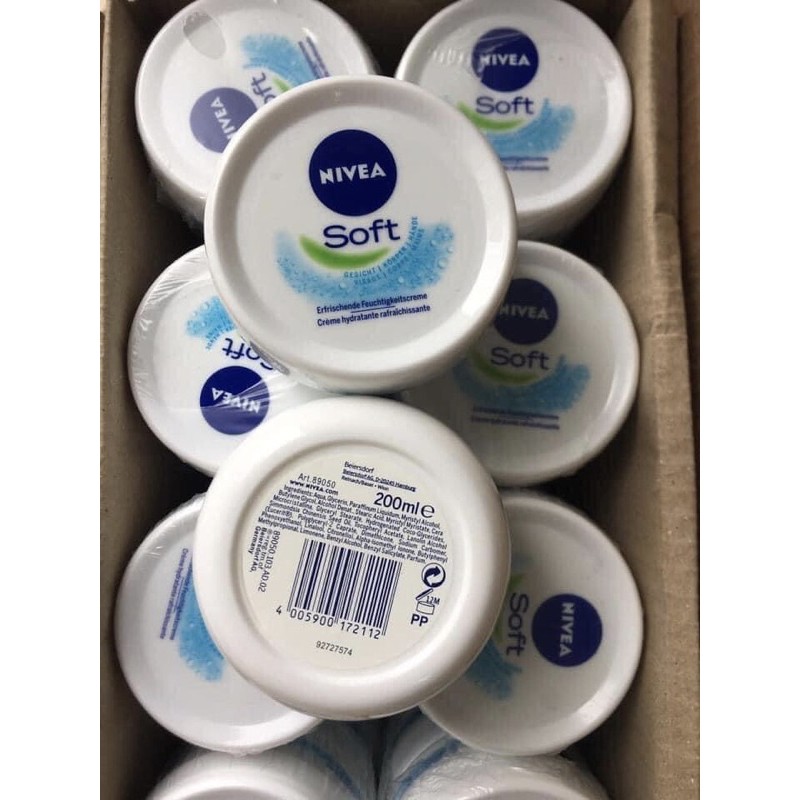 Kem dưỡng ẩm chuyên sâu Nivea Soft của Đức 200ml