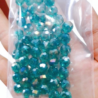 Pha lê bánh cam 10mm : 1dây = 35k (60-65hạt) [ sỉ pha lê các loại ]