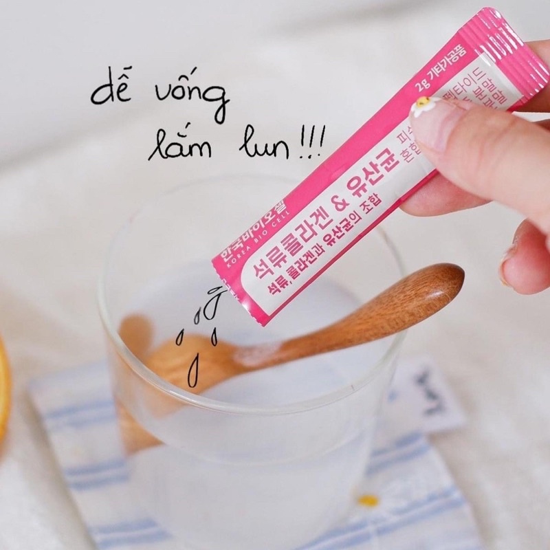 BỘT UỐNG COLLAGEN LỰU ĐỎ BIO CELL HỘP 30 GÓI