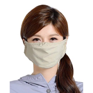 Khẩu trang chống nắng 2 lớp vải thun lạnh UV Nhật Bản - khau trang Nhat Ban 2 lop