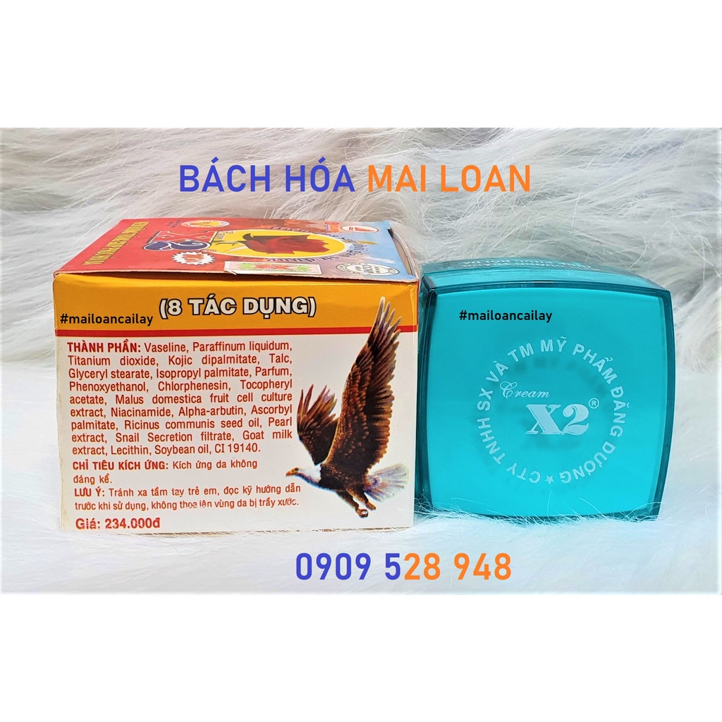 Kem X2 Dưỡng Trắng Giúp Phục Hồi Da 8 tác dụng 20g