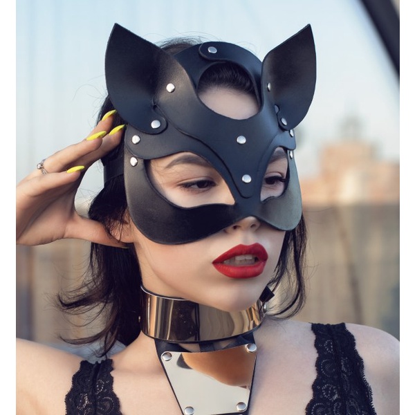 Mặt Nạ Hóa Trang Mèo Đen Bí Ẩn - Gợi Cảm - Cosplay Mèo Đen Tinh Nghịch SM