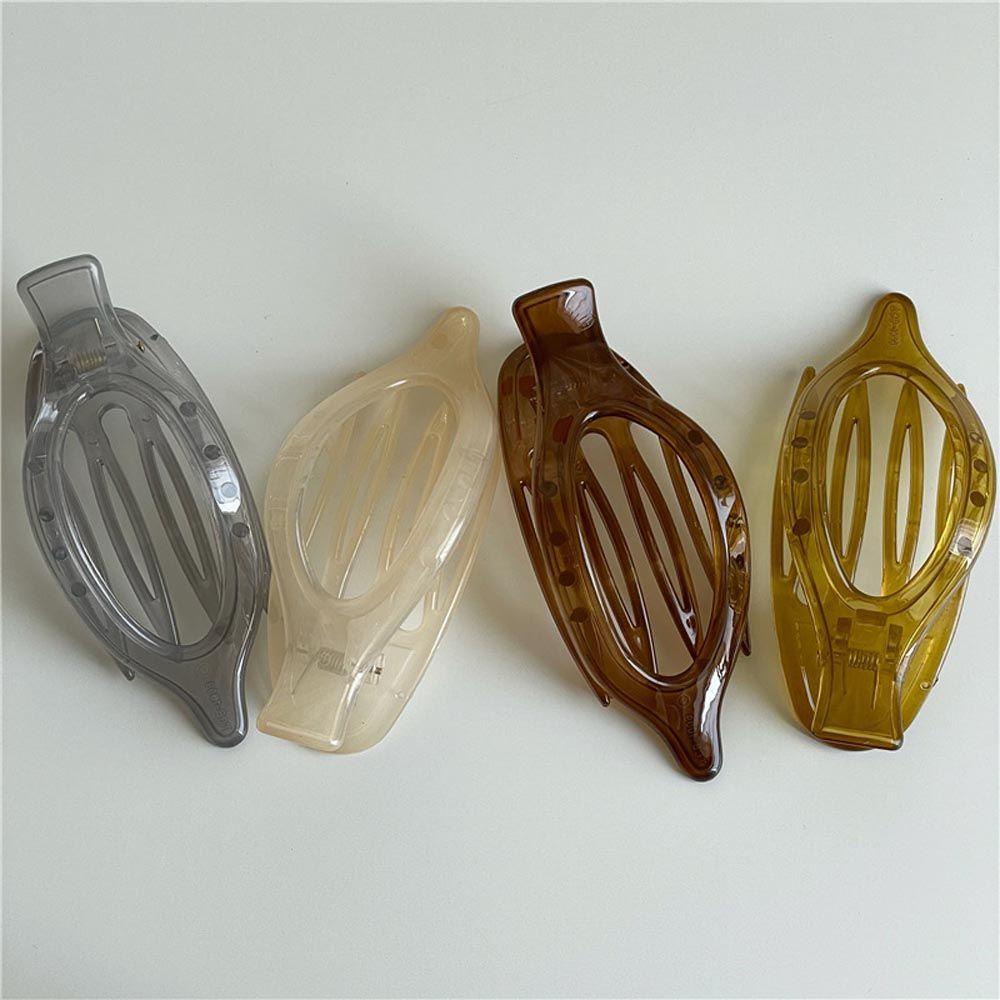 Kẹp Tóc Đuôi Ngựa Trong Suốt Thời Trang Dành Cho Nữ Giá Đỡ