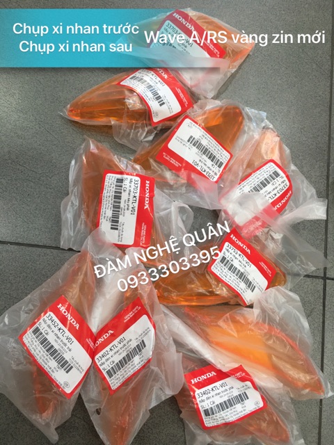 Chụp xi nhan trước hoặc sau Wave A 2016 / RS màu vàng zin hãng mới 100%