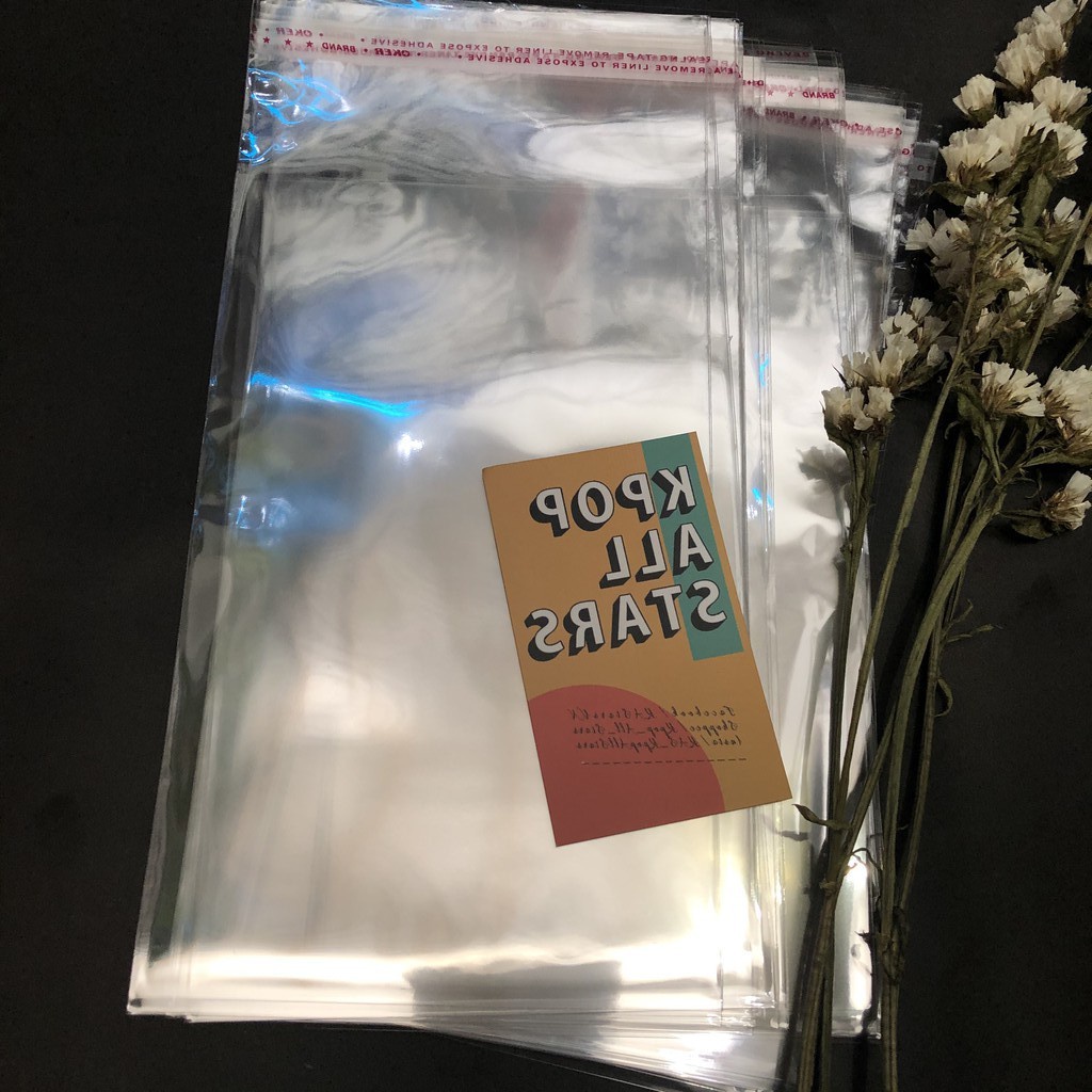 1 LẠNG (100GRAM) TÚI NILONG dán miệng (có keo sẵn)