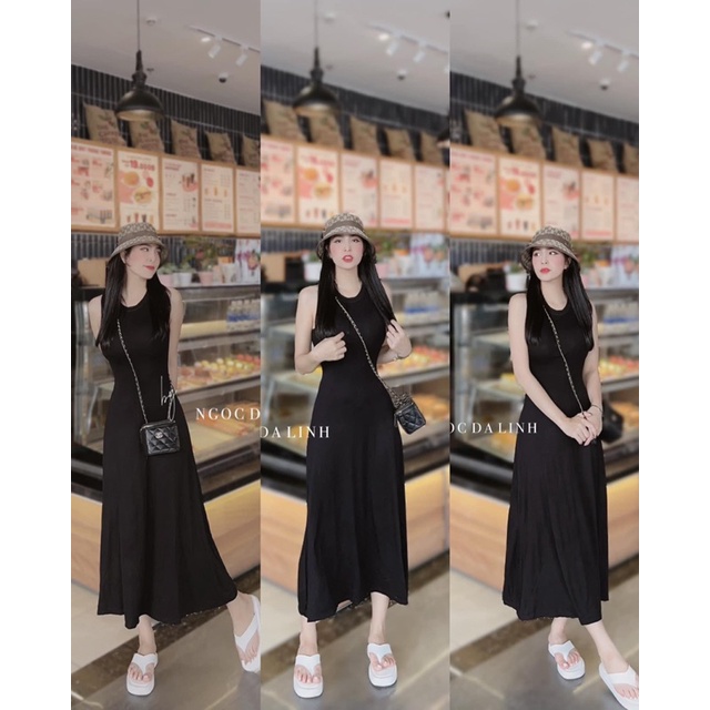 VÁY BODY MAXI BA LỖ SÁT NÁCH CHÂN DÁNG XOÈ