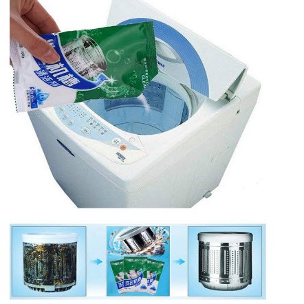Bột vệ sinh lồng máy giặt MẪU NHỎ 100g (XANH LÁ)