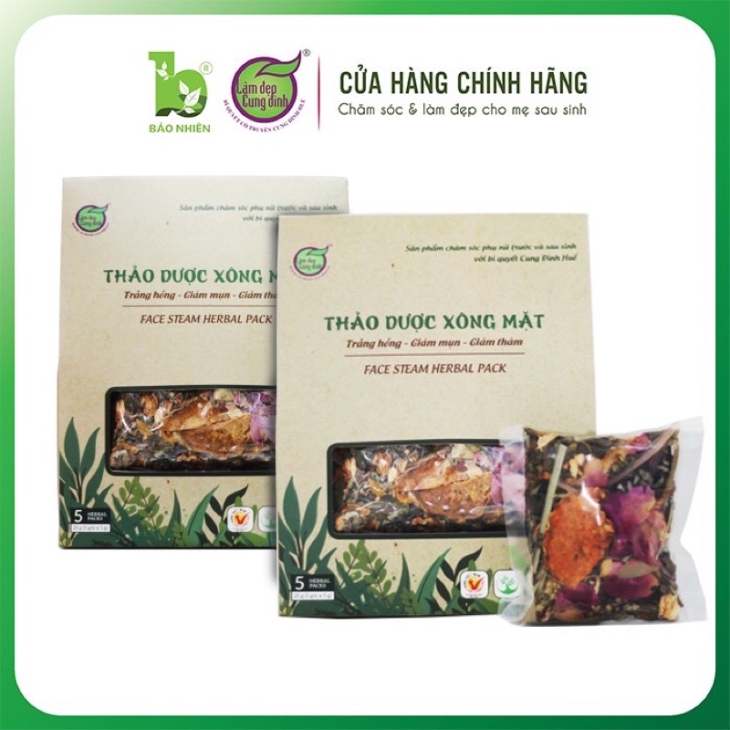 Thảo dược xông mặt Bảo Nhiên - làm đẹp an toàn