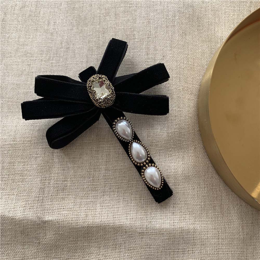 Kẹp Tóc Mỏ Vịt Đính Ngọc Trai Giả Thời Trang Cho Nữ