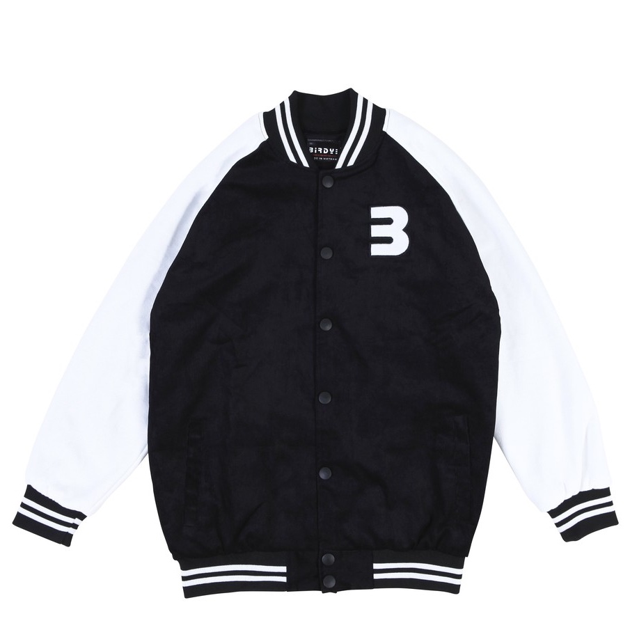 Áo khoác nhung bomber Birdybag varsity