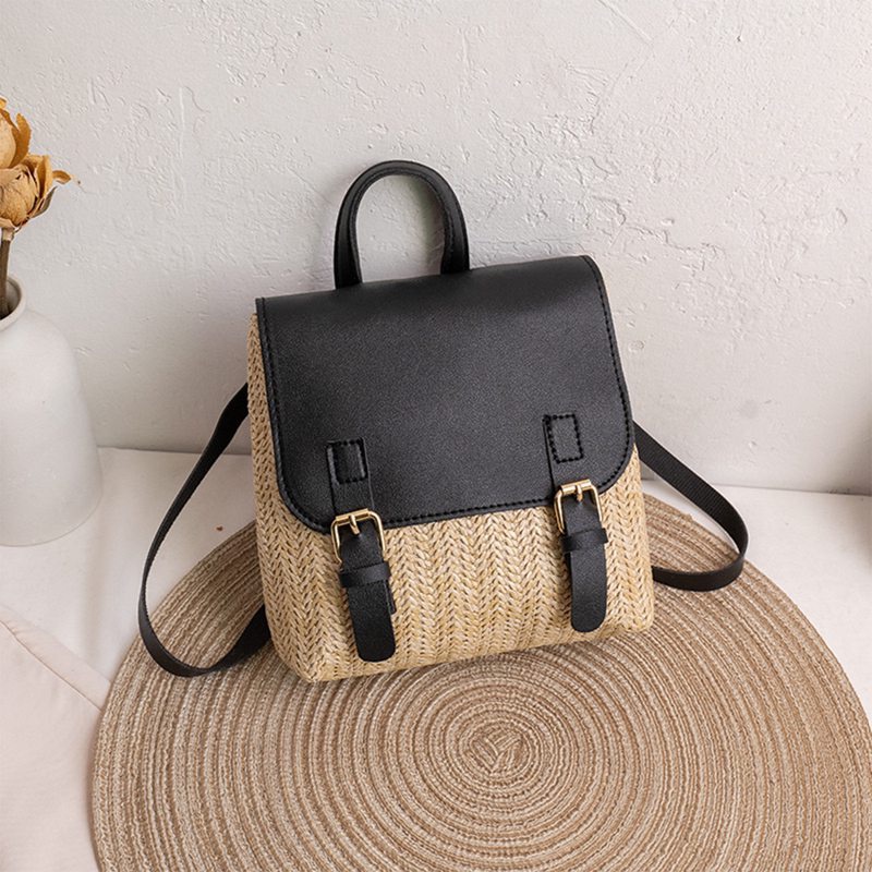 Ba Lô Đan Cói Phong Cách Vintage Thời Trang Cho Nữ