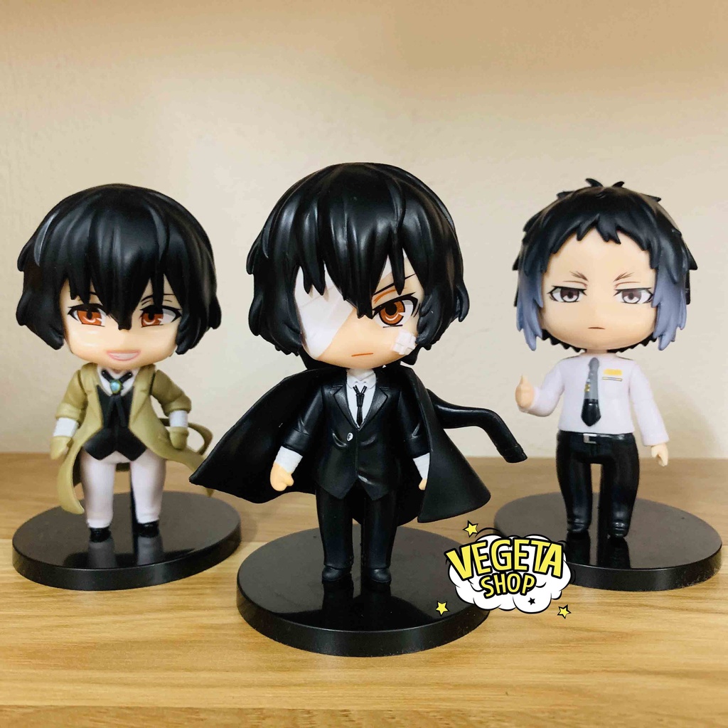 Mô hình Bungo Stray Dogs - Văn hào lưu lạc - Dazai Osamu Chuya Nakahara Nakajima Atsushi Ryunosuke Akutagawa - Cao 10cm