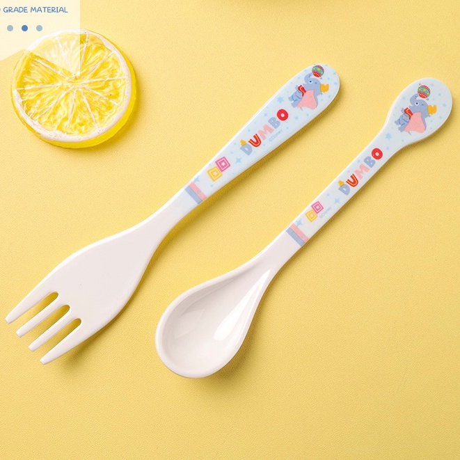 Set Muỗng nĩa Melamine in hoạt hình Disney size nhỏ cho bé