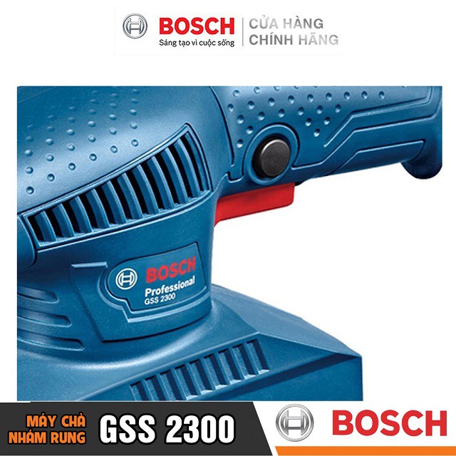 [CHÍNH HÃNG] Máy Chà Nhám Rung Bosch GSS 2300 (190W) Giá Đại Lý Cấp 1, Bảo Hành Tại Các TTBH Toàn Quốc