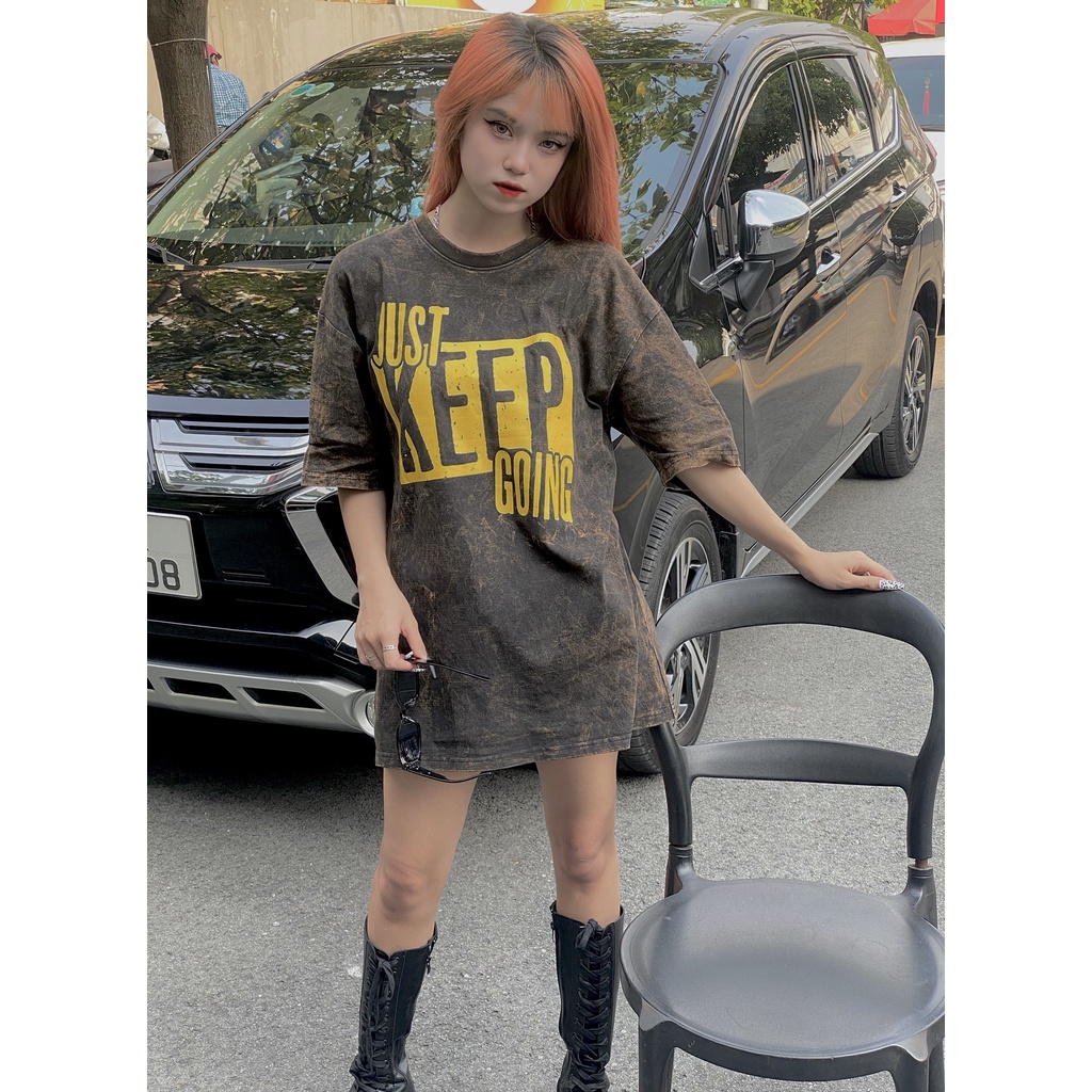 Áo Thun Nam Nữ Lowkey Success Tee WASH form rộng - LOWKEYBOIZ Brand Chính Hãng L009TWH