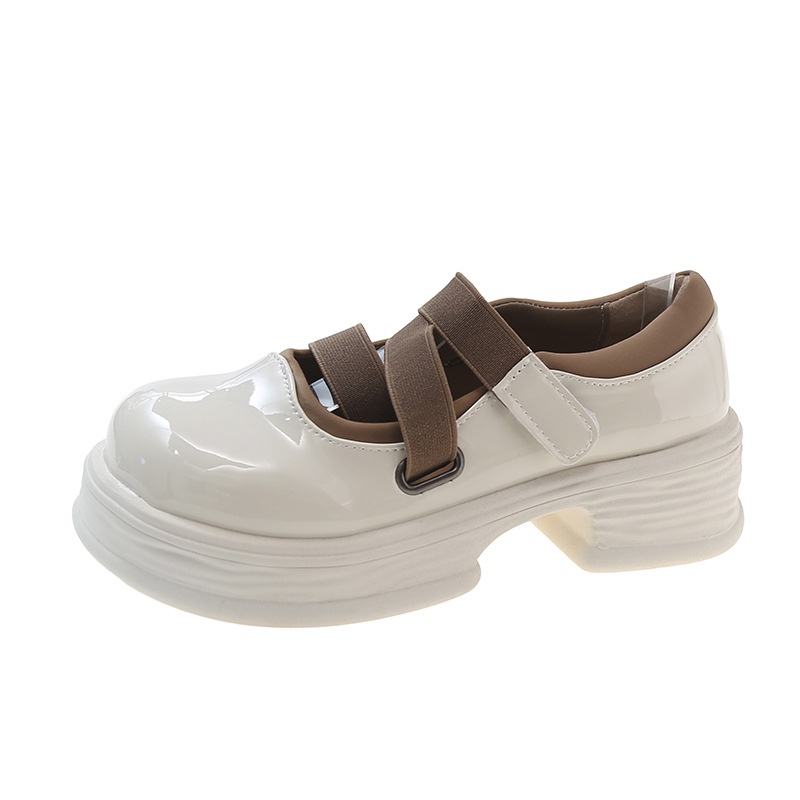 Giày Da Đế Dày Nhỏ Mềm Mại Phong Cách Mùa Thu Cho Bạn Gái