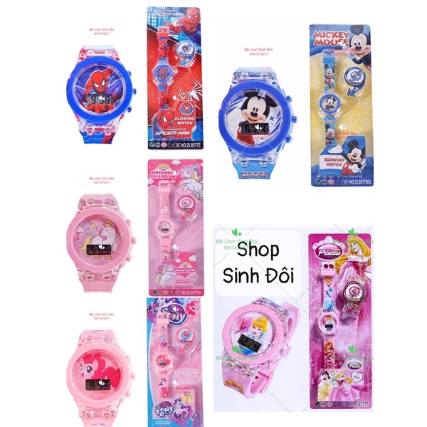 Đồng hồ hình đội chó cứu hộ có đèn