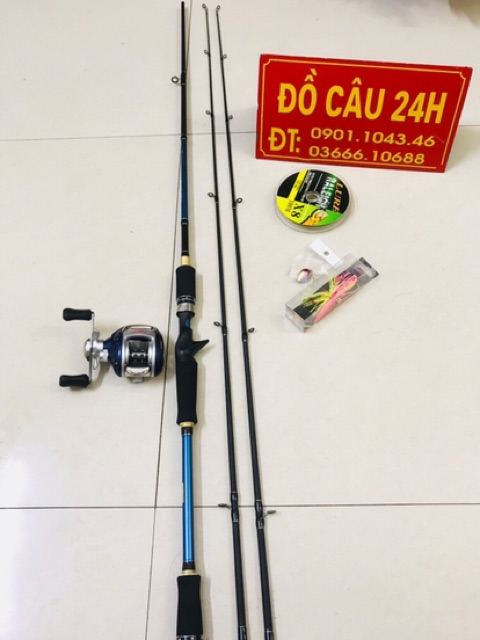 Combo Bộ Cần Câu Lure Shimano 2 Đọt Kèm Đầy Đủ Phụ Kiện