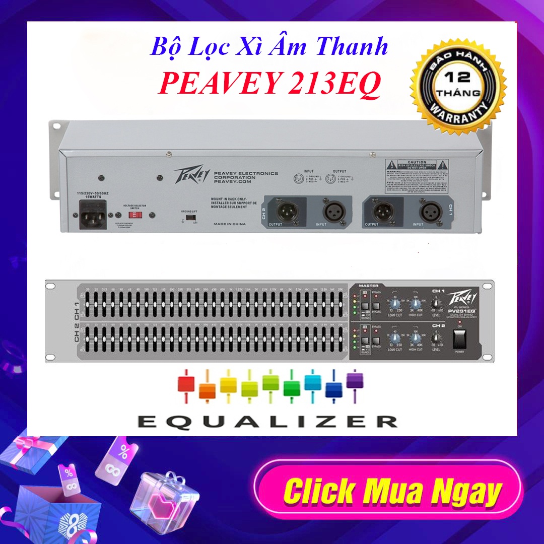 LỌC XÌ CAO CẤP - Equalizer Peavey 231EQ , LỌC TIẾNG SẠCH , NHẠC HAY - Equalizer Peavey 231EQ