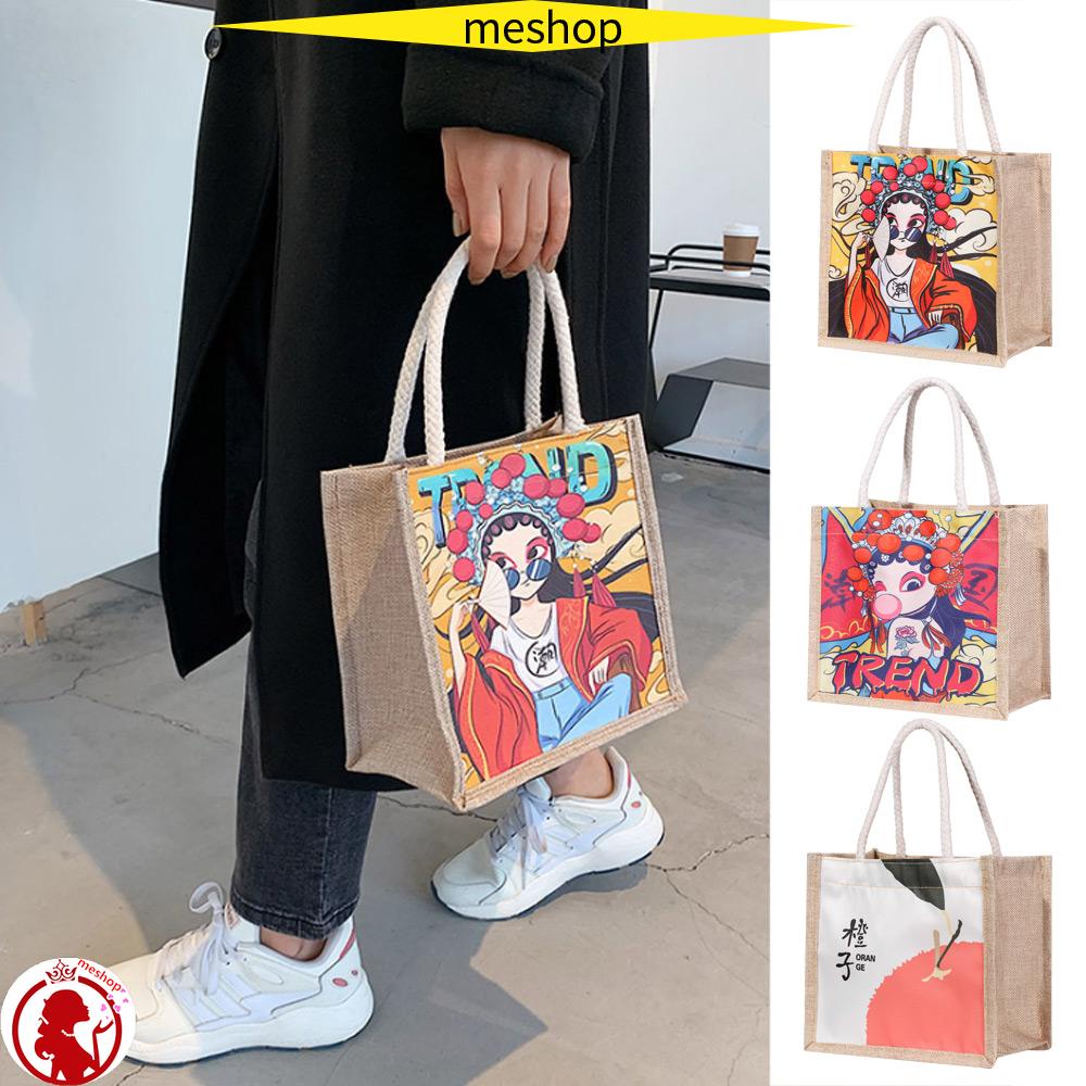 Túi Xách Tote Vải Canvas Có Khóa Kéo Kiểu Dáng Sáng Tạo Dành Cho Nữ