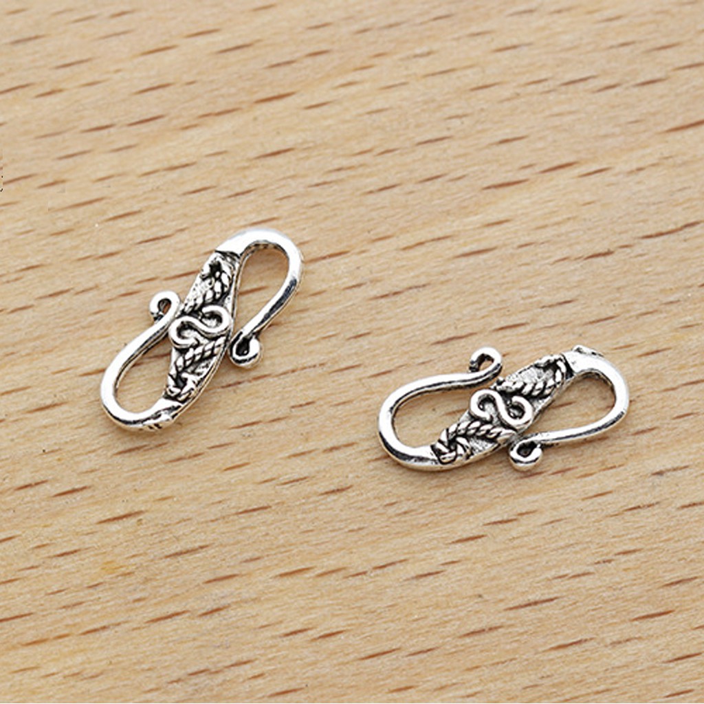 Phụ kiện Charm bạc Ren S khóa