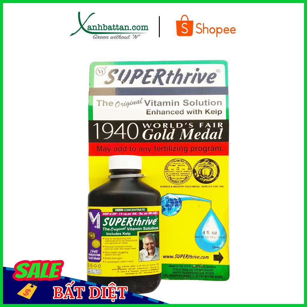 SuperThrive Kích Thích Sinh Trưởng Cho Hoa Lan Hàng Của Mỹ Loại 120ml