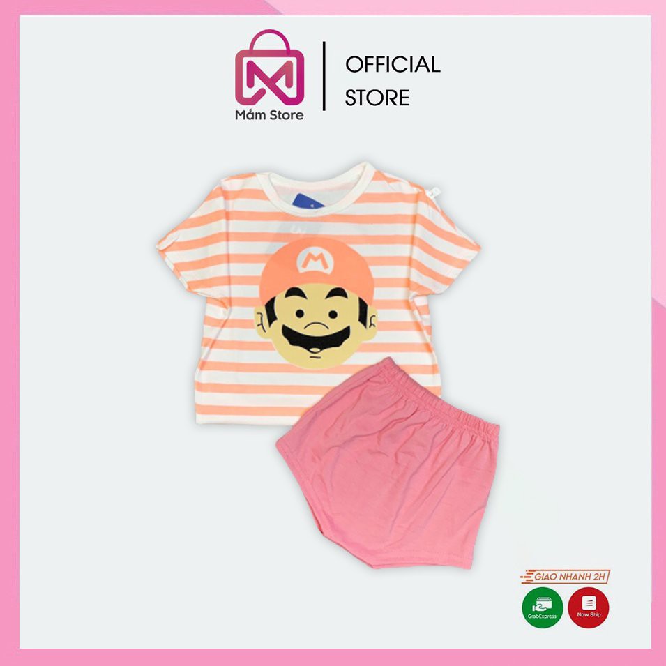 Bộ Quần Áo Trẻ Em Mario Cho Bé Trai Và Bé Gái MẦM OFFICIAL Cho Bé Từ 7 Đến 18kg