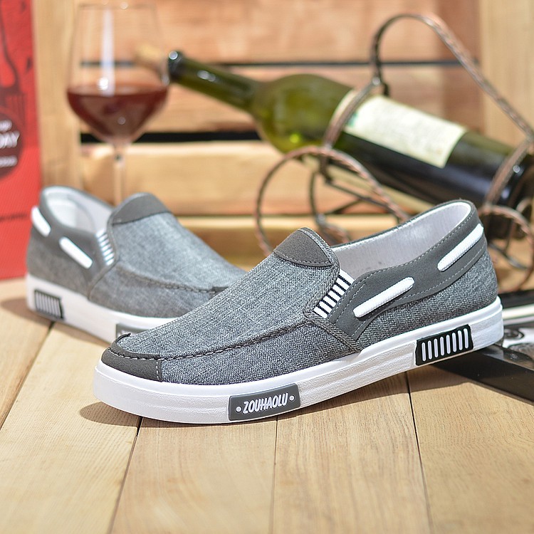 Giày Lười Nam Siêu Bền Màu Xám AeShin - Q18 | BigBuy360 - bigbuy360.vn