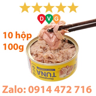 10 hộp cá ngừ trắng ngâm dầu dongwon hàn quốc 100g